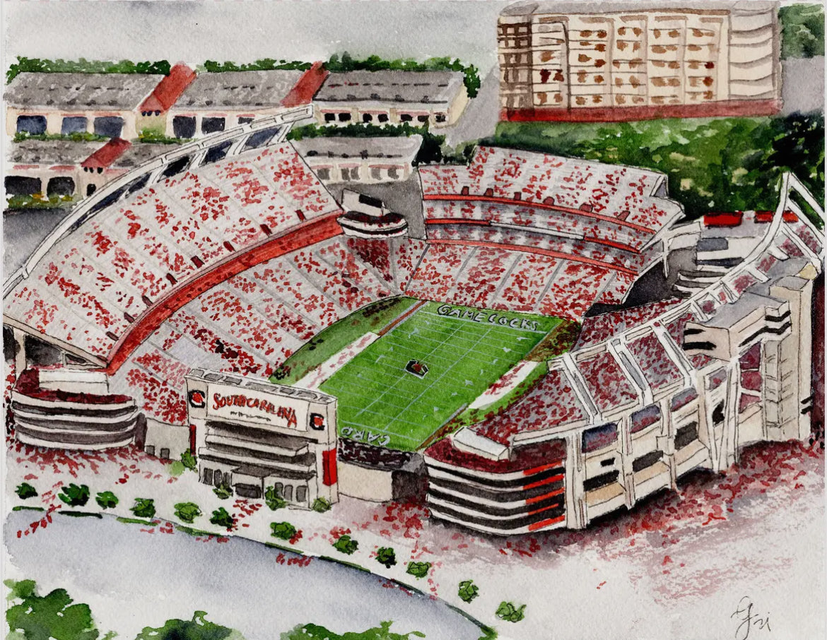 Gamecock Football Stadium Print