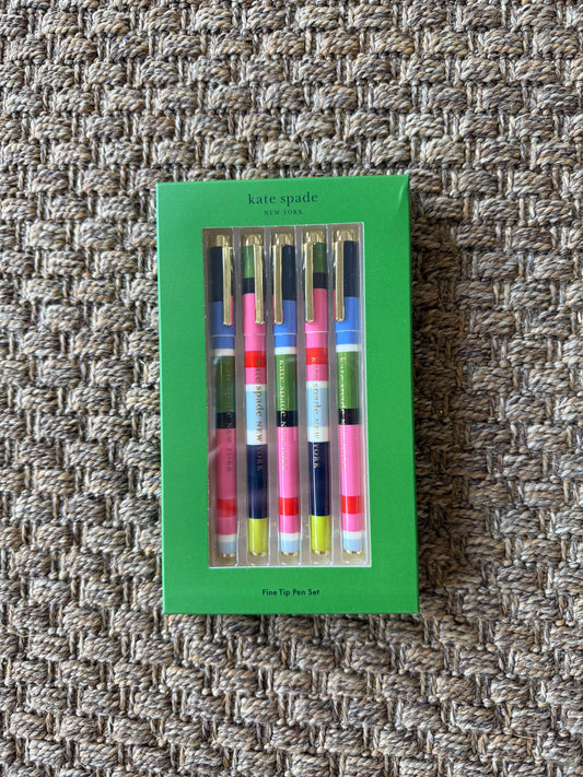 Kate Spade Stripe Pen Set