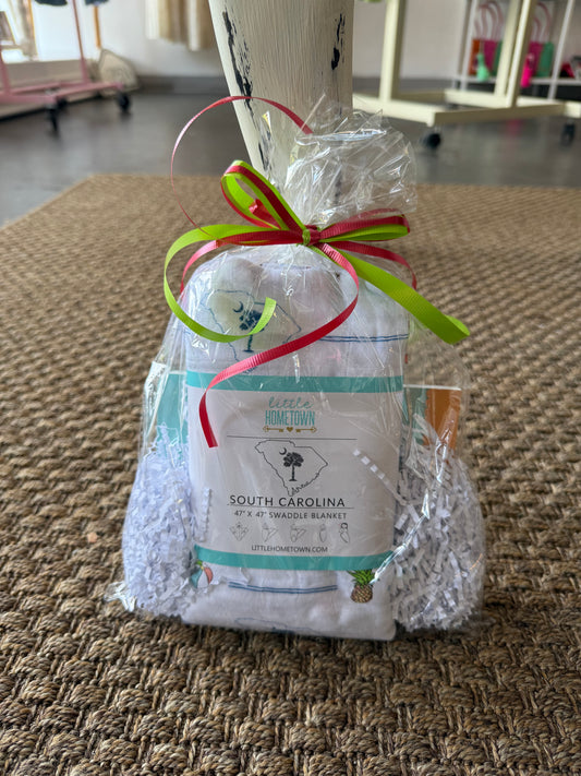 SC Boy Swaddle & Book Set