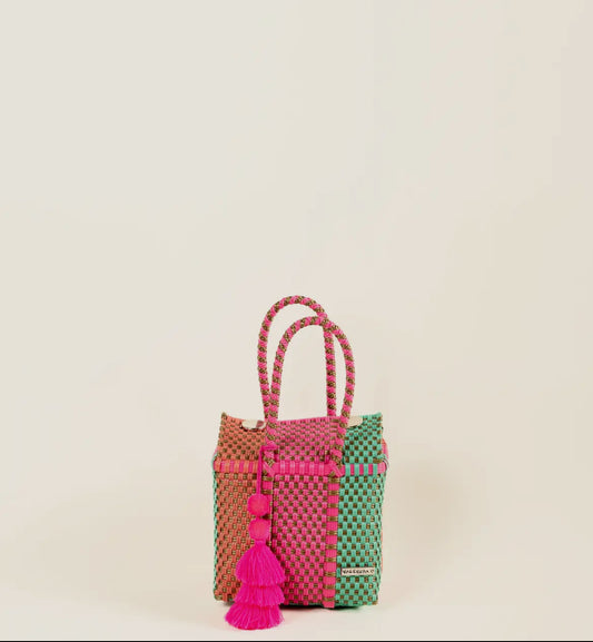 Valerosa Pink Green and Orange Small Purse