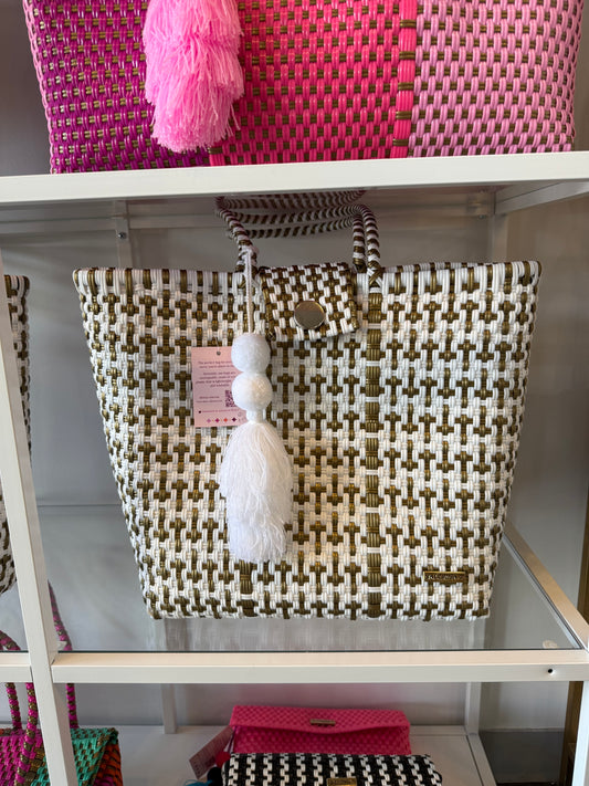 Valerosa White & Gold Purse